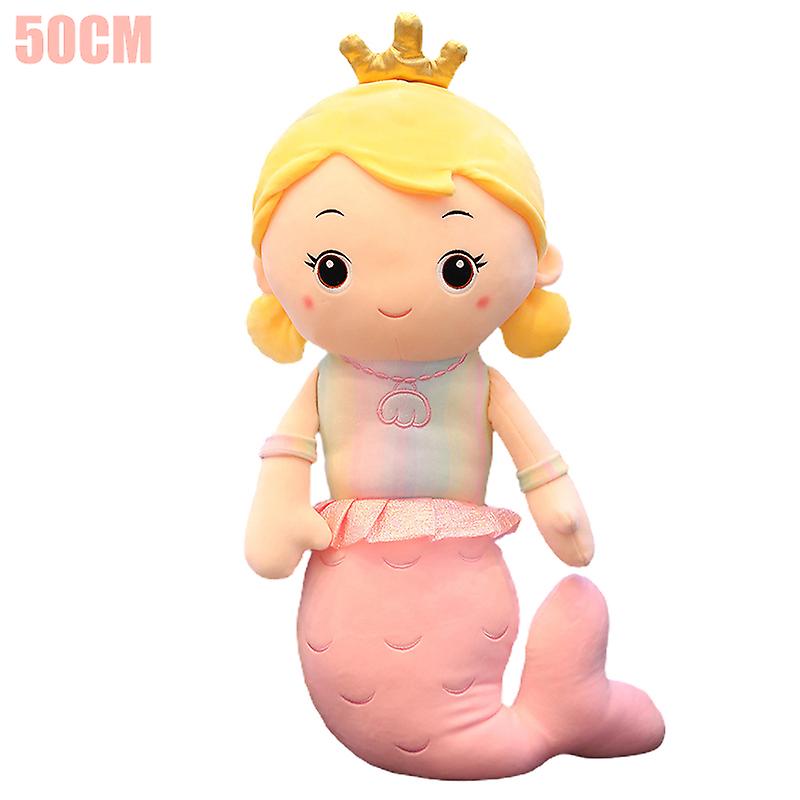 Meerjungfrauenform Plüschpuppe Plüschtier Ultraweiche Puppe Umarmung Kissen Geburtstagsgeschenk für Kinderfans