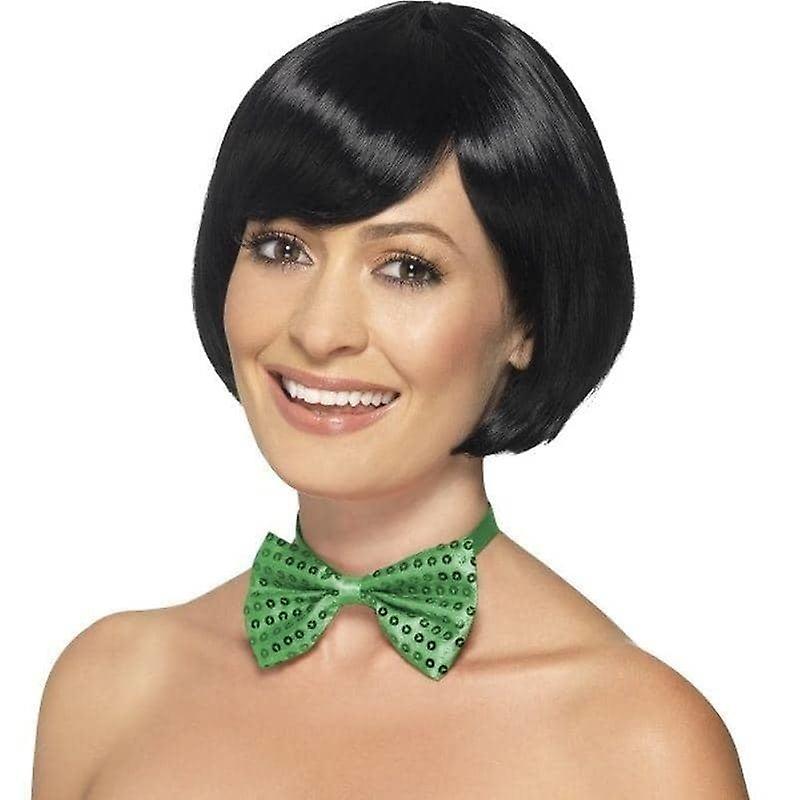 Sequin Bow Tie Adult Green 44707