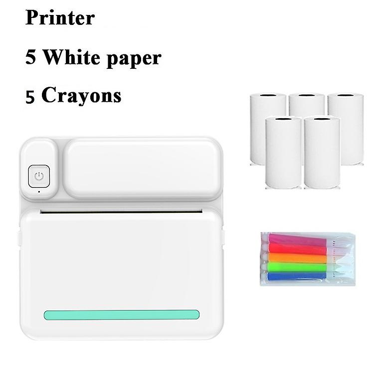 Mini Portable Mobile Wireless BT Thermal Label Printer