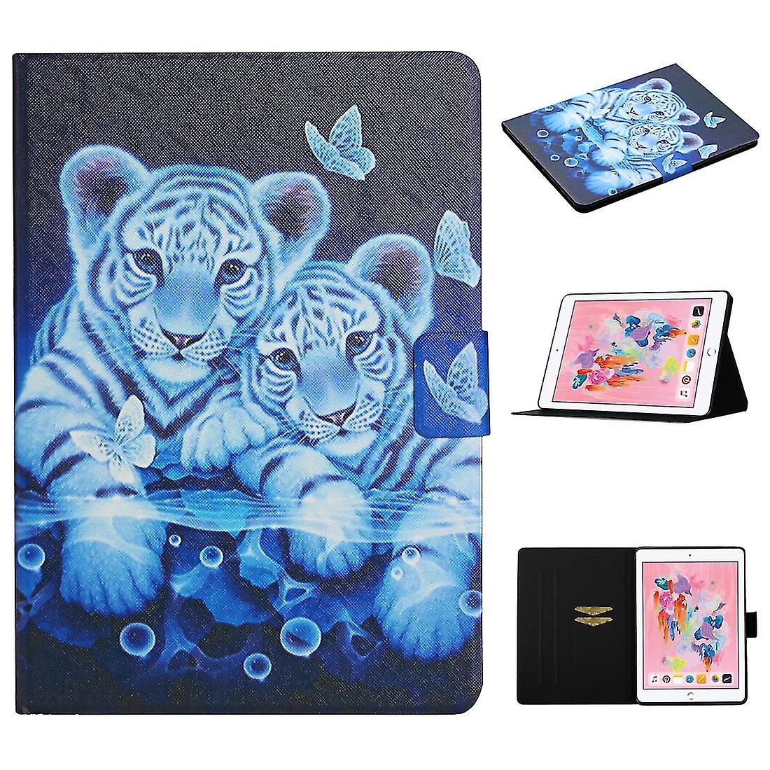 For Ipad 10.2 Leather Case Tiger