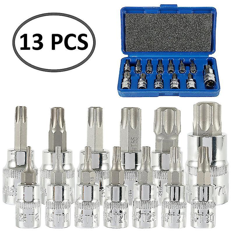 13Pcs Hexagonal Plum Socket Wrench Set T Screw Wrench Hand Hexagon Socket Screwdriver Star Screwdriver Tool Hand Tools