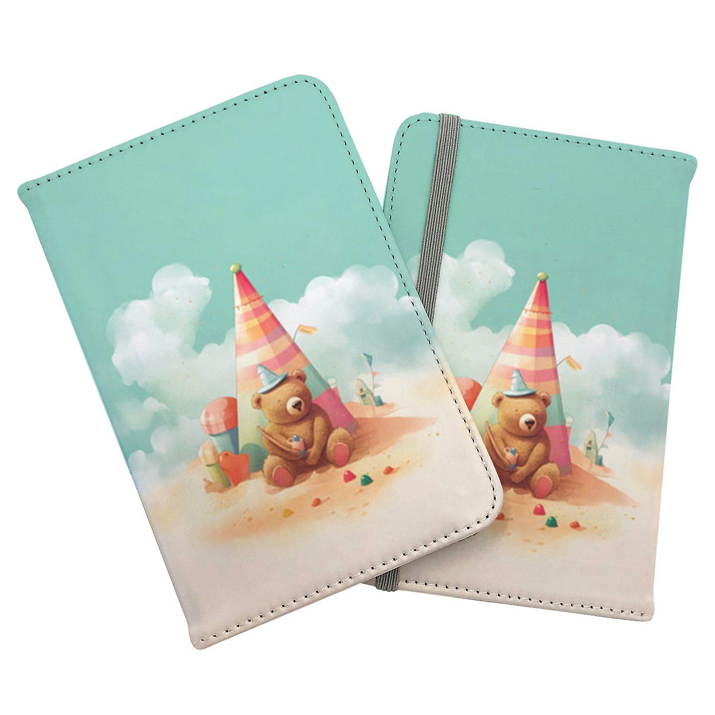 A Bear On A Beach Holiday Passport Cover