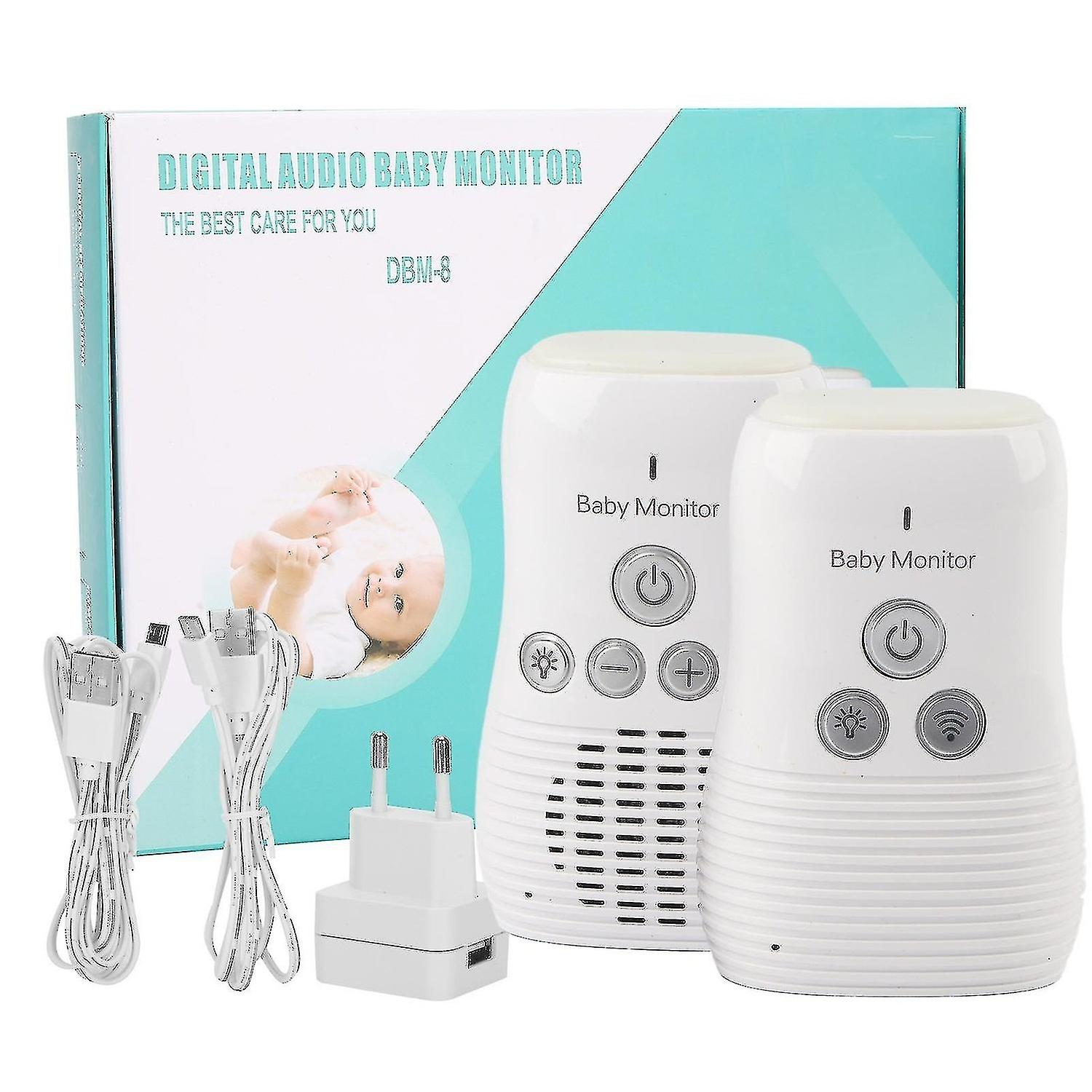 Baby Audio Monitor Two-Way Talk Baby Intercom Wireless Night Light Home Safety Device (EU Standard 1