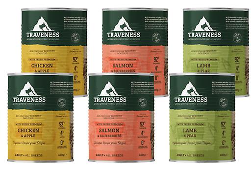 Traveness Multipack Adult Chicken with Apple, Salmon and Lamb