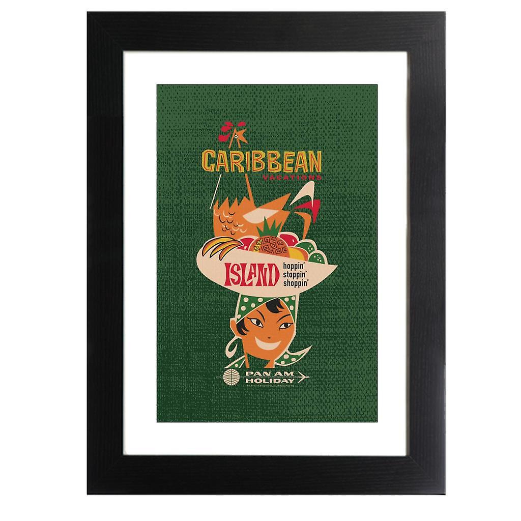 Pan Am Caribbean Vacations Framed Print