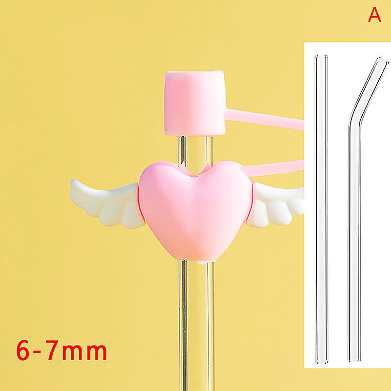 1 PC Cartoon Drinking Dust Cap Silicone Straw Plug Tips Cover Reusable Cap Cup