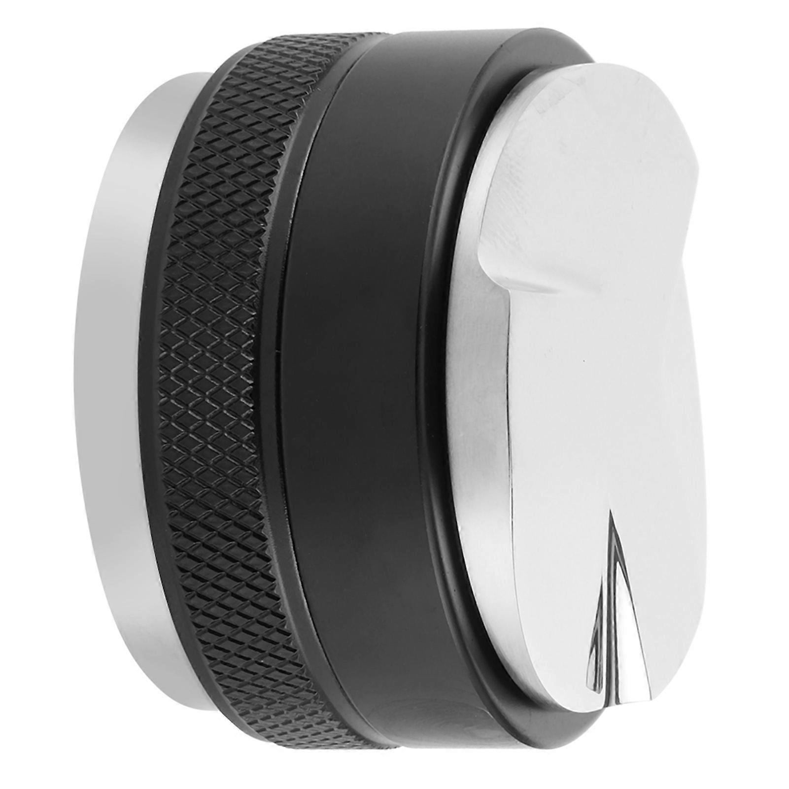 Dual Head Coffee Distributor Tamper 58mm Black Adjustable Tool