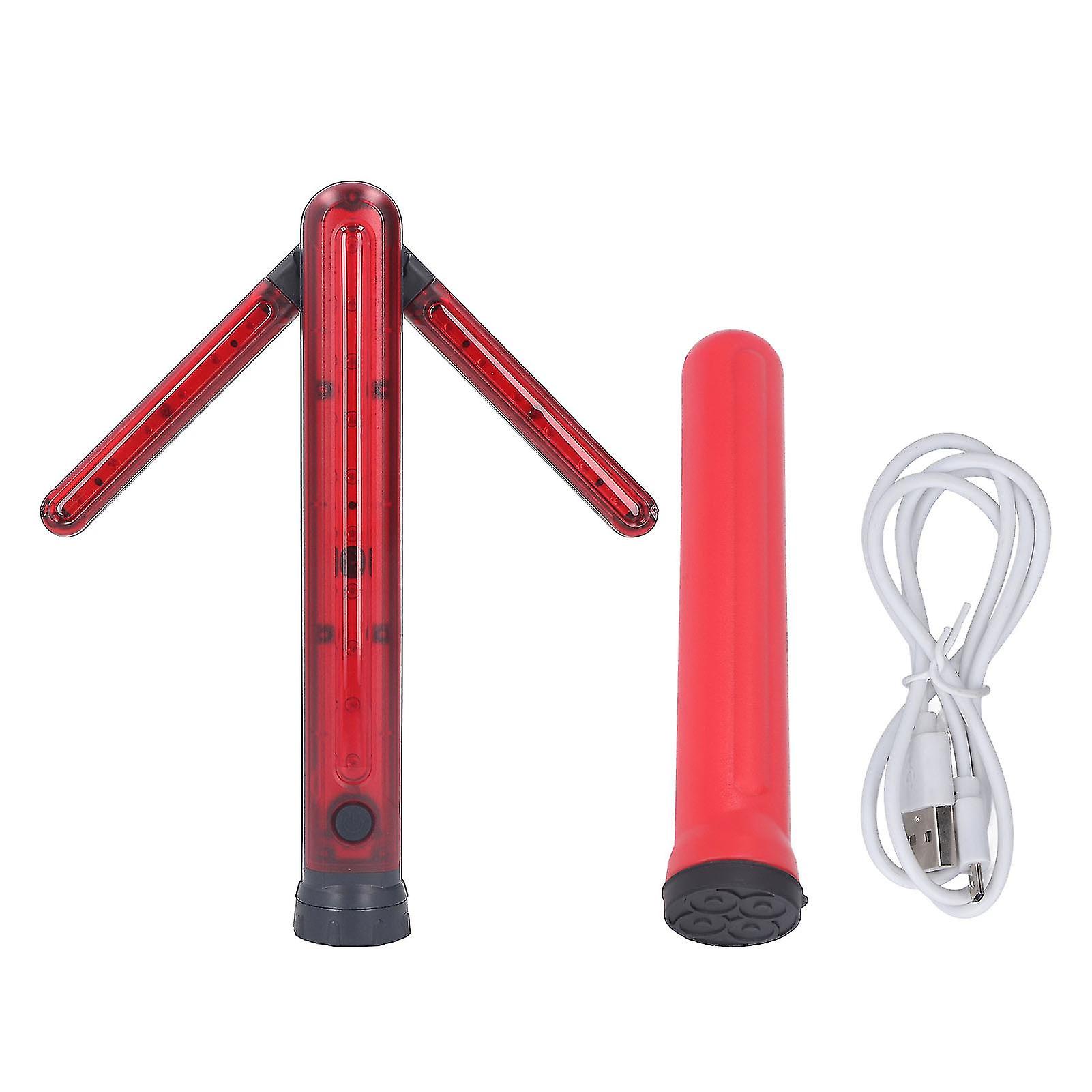 Led Road Safety Flare With Turn Arrow Magnetic Red Light Signal Traffic Wand Safety Led Lamp For Road Warning