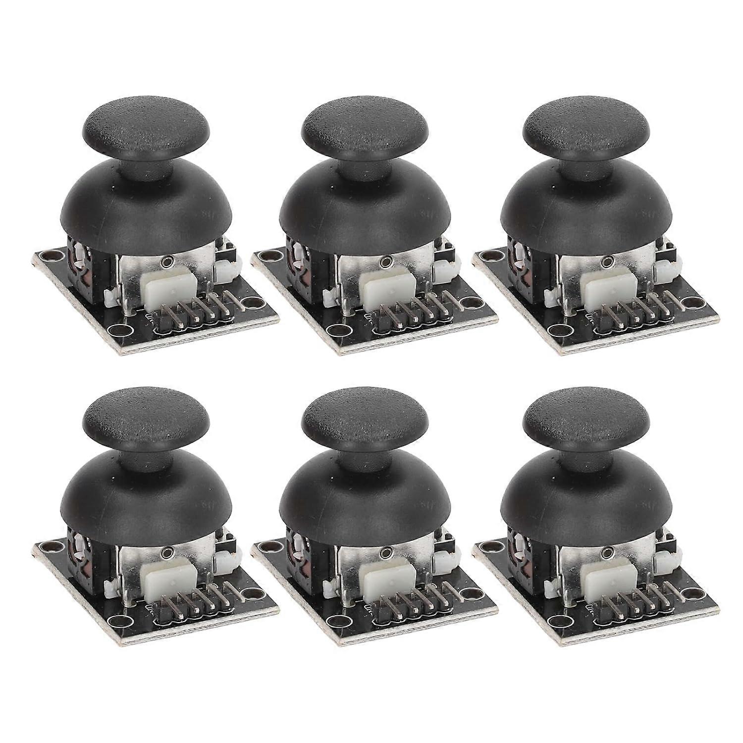 6 Sets Joystick Sensor Game Joystick Module Joystick Sensor Controller Module XY Double Axis Replacement Kit KY-023