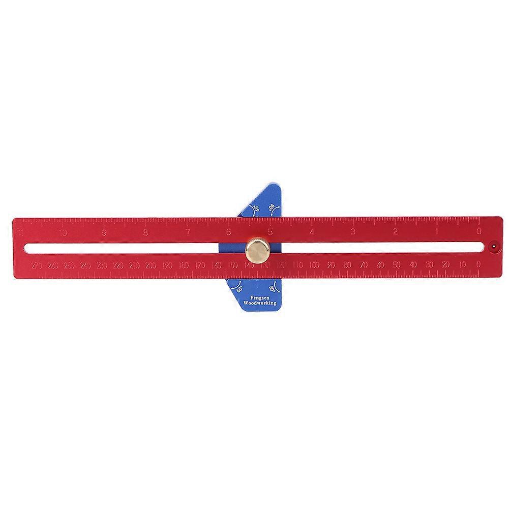 YX300 Woodworking Ruler Aluminum Alloy Line Locator Home Carpenter Measuring Tool