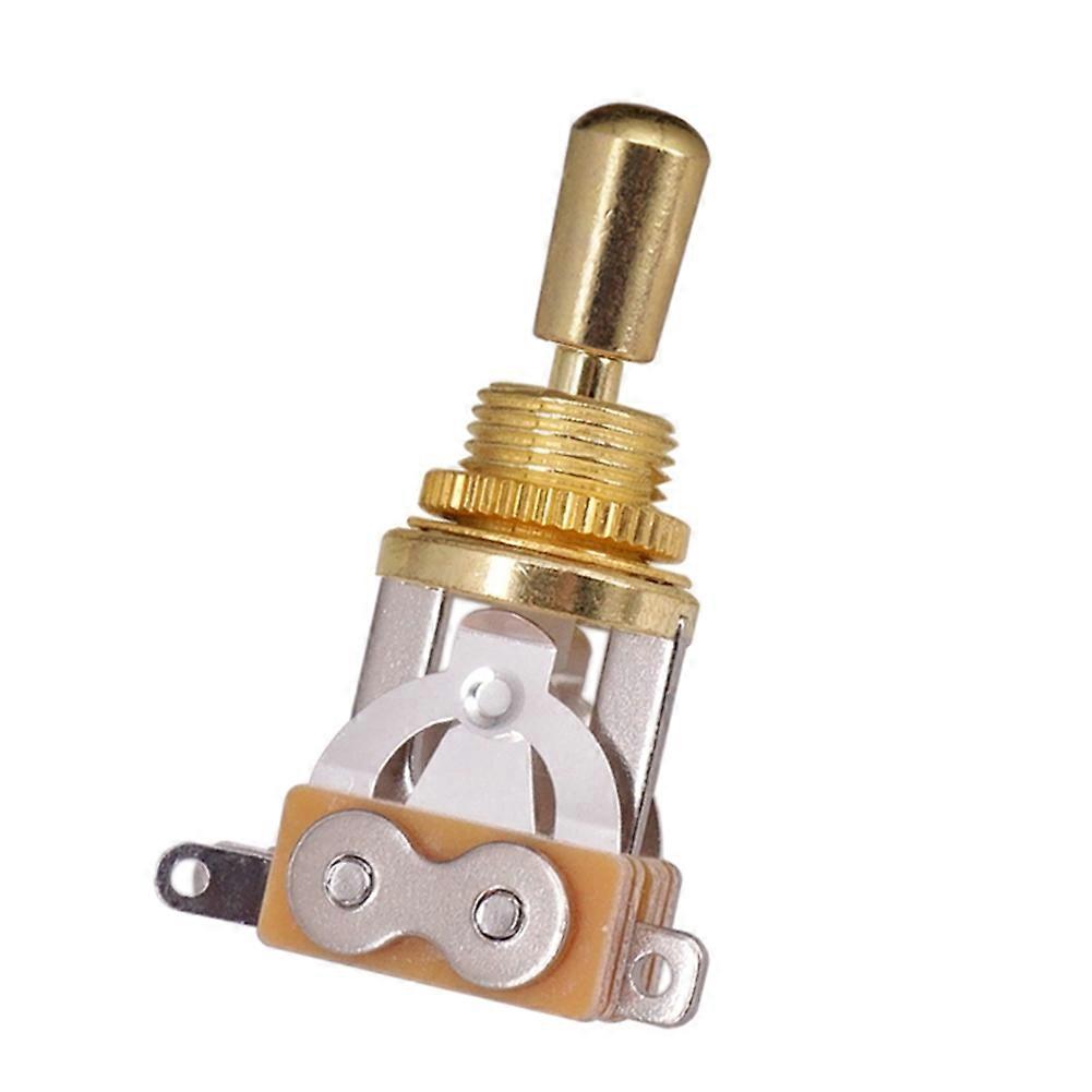 3 Way Guitar Switch Metal Tip Selector Toggle Knob For Epi Lp Electric Guitars Golden/black/silver 3 Position Switch Tip Knob