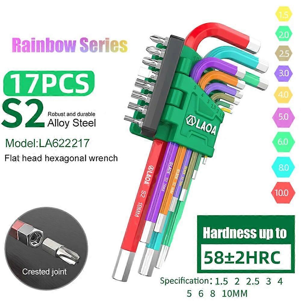 Gancho portátil cor Hex Key Set chave hexagonal chave hexagonal chave hexagonal hexagonal hexagonal alongado