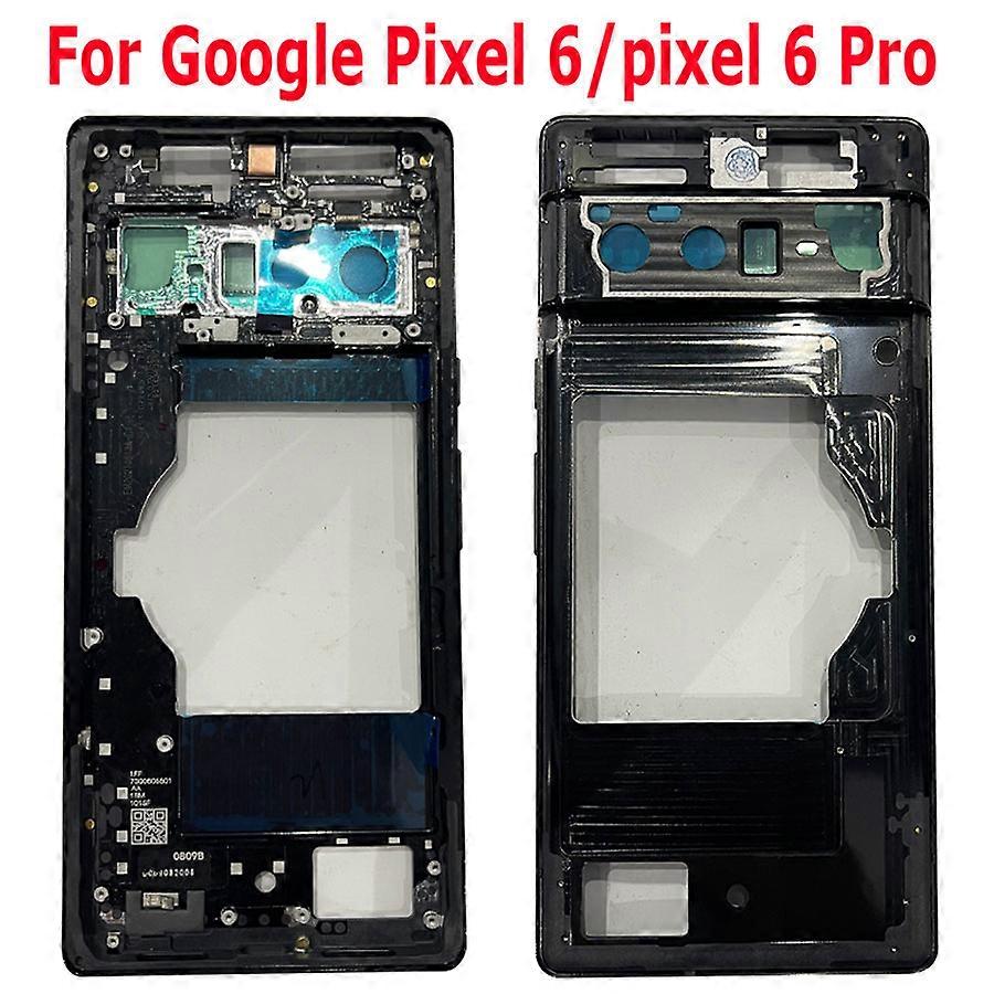 Tib For Google Pixel 6 Pro 6amiddle Frame Bezel Faceplate Bezel Frame With Side Button Repair Spare Parts Pixel 7 7 7 Proframe