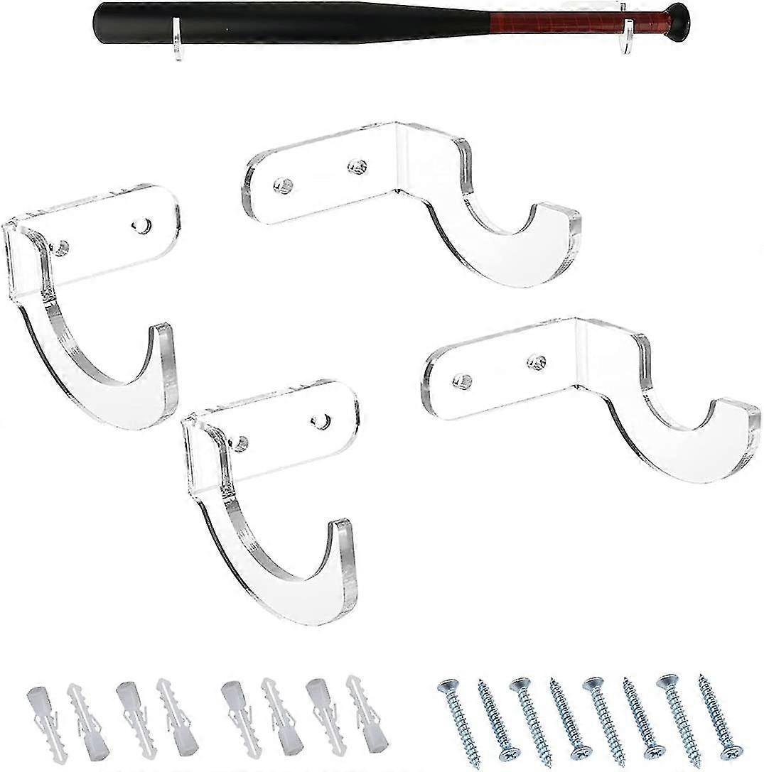 2 أزواج من الاكريليك تقف مضرب البيسبول، واضح مضرب بيسبول عرض الموقف، يتصاعد الجدار lightsaber،، تقف الخفافيش واضحة مع مسامير البيسبول