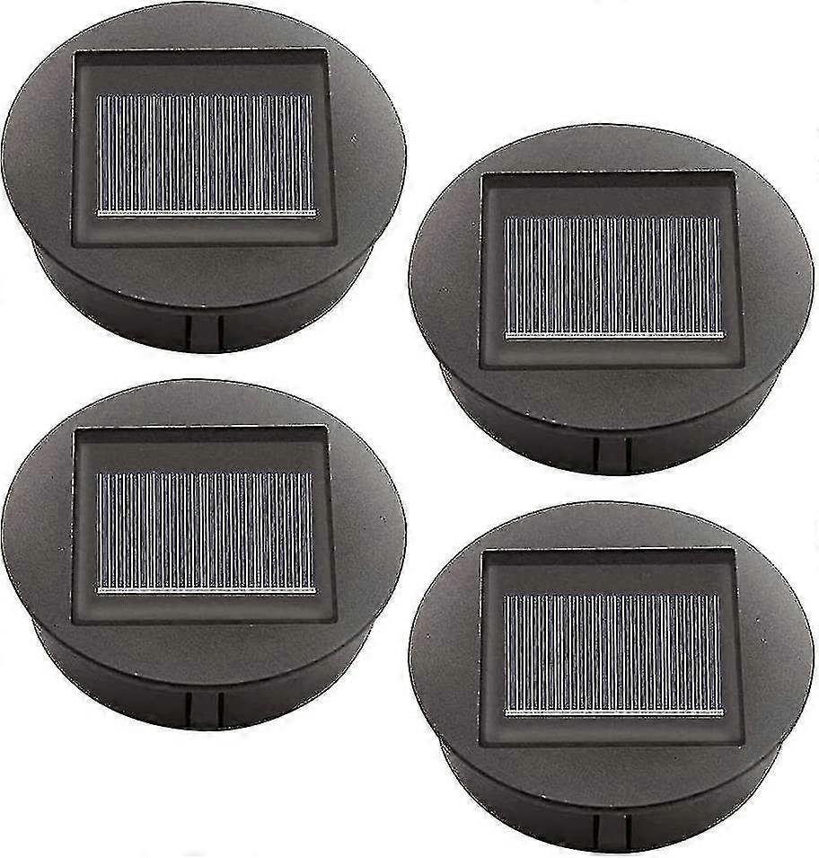 4 Pieces Replacement Solar Lights With Led Bulbs, Solar Top Lights Replacement, Led Solar Panel Lant