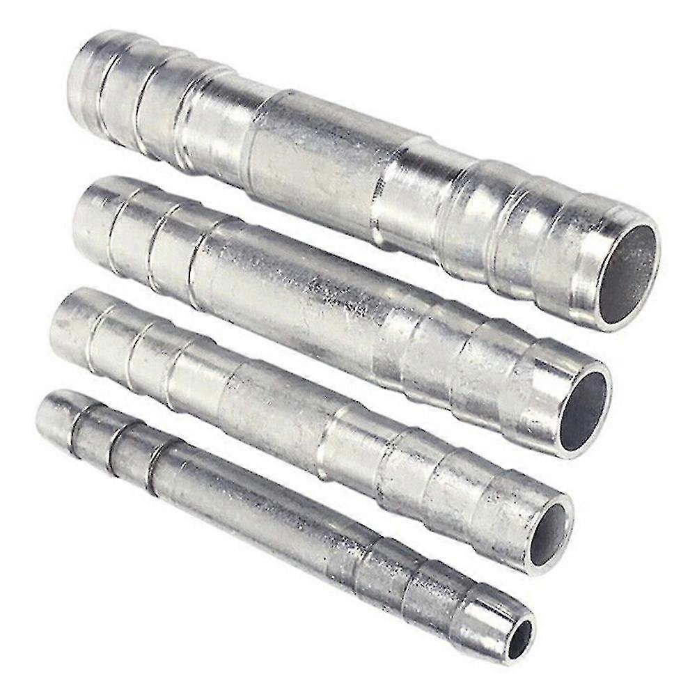 För 4st A / C Slang Barb Rak Skarv Push In Koppling Aluminium 6 8 10 12 Rak Skarv Hulling Montering
