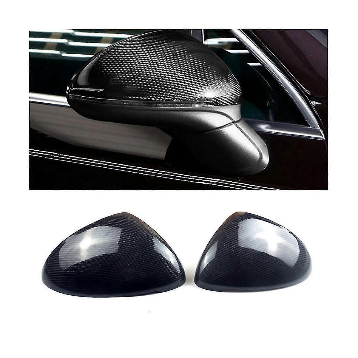 Real Carbon Fiber Car Side Rearview Mirror Cover for 2015-2017 Rear View Case Shell Cap
