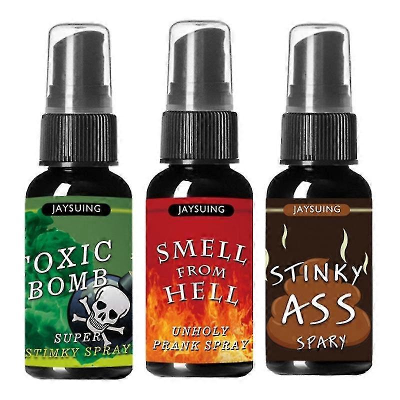 3x 30ml الجدة السائل ضرطة هفوة مزحة نكتة رذاذ يمكن أن نتن قنبلة رائحة كريهة نتن