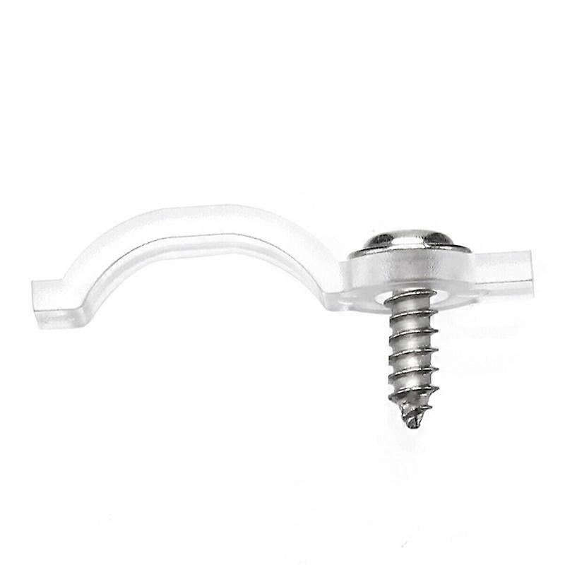 100x Strip Light Mounting Brackets One-Side Fixing Clips Clear Clips Ultra-thin