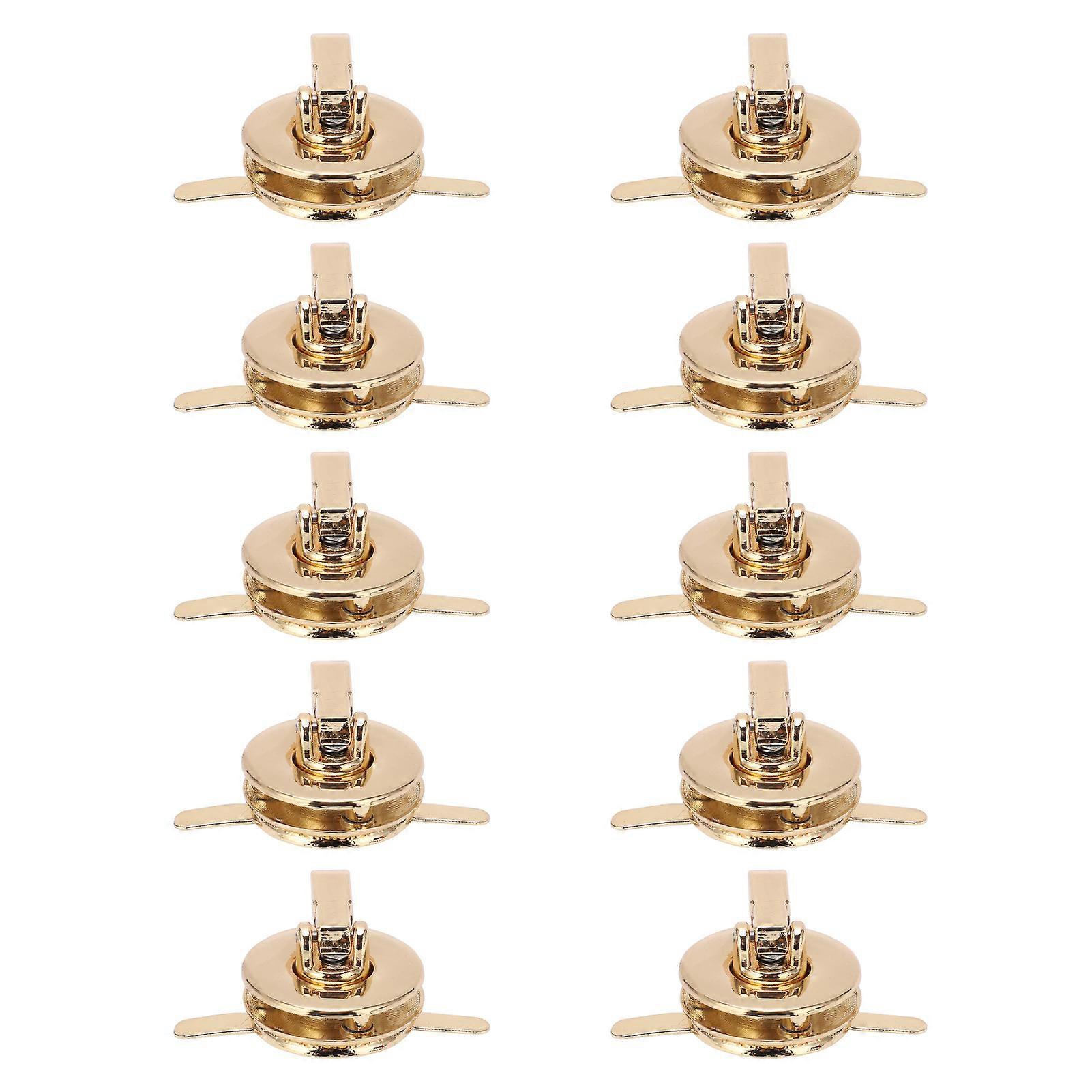 Lot de 10 boucles de verrouillage en alliage, design classique, 3 cm, accessoires pour portefeuilles et sacs à main