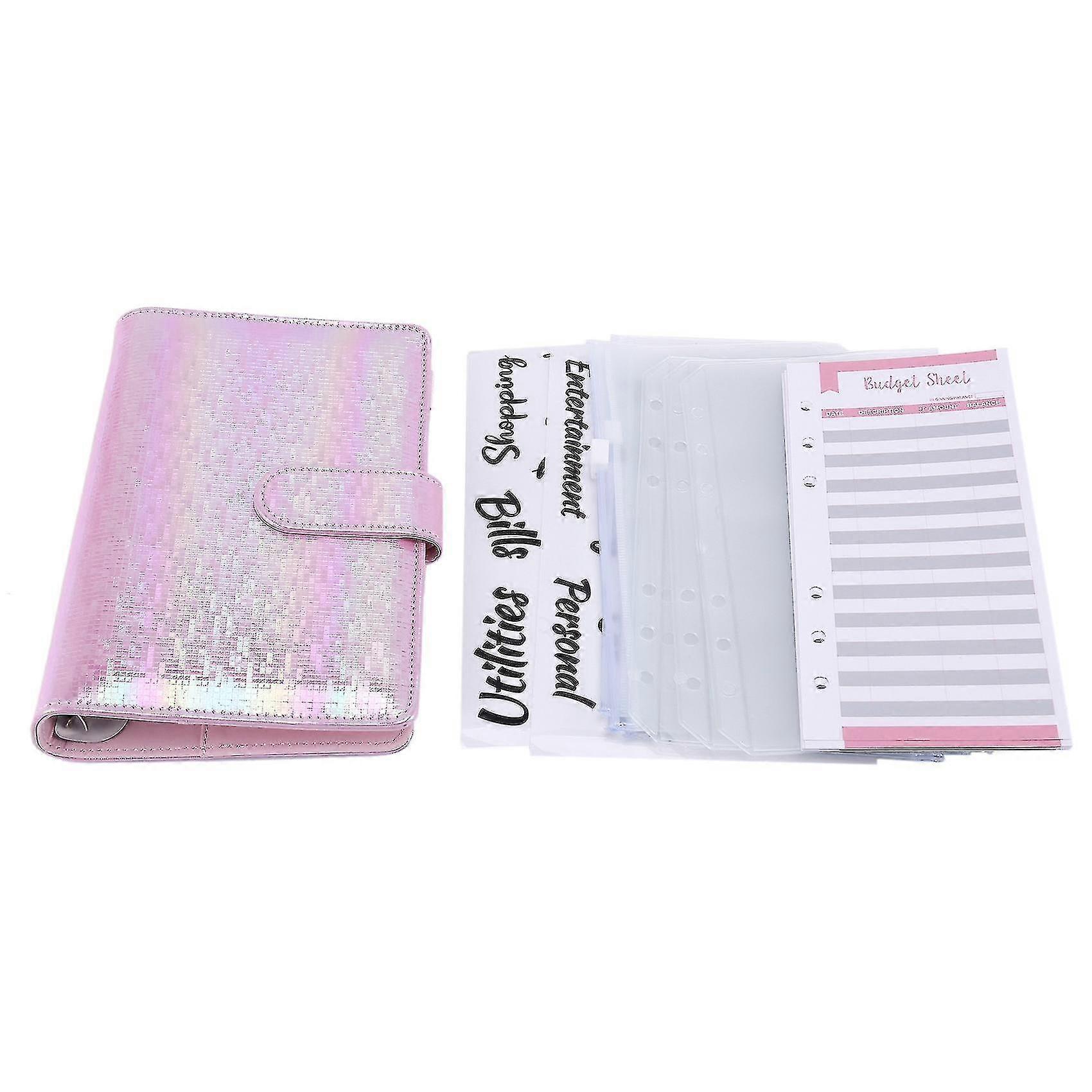 Cash Envelopes for Budgeting Budget Binder Budget Binder with Zipper Envelopes Third Generation Money Saving Binder Pink