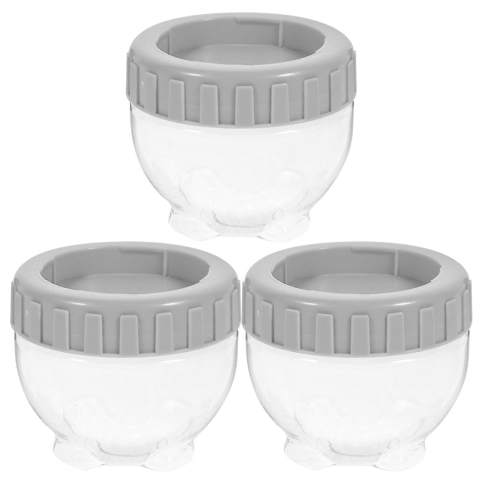 3pcs Food Storage Jars with Lids Leak Proof Jar Small Stackable Jars Kitchen Nuts Canisters