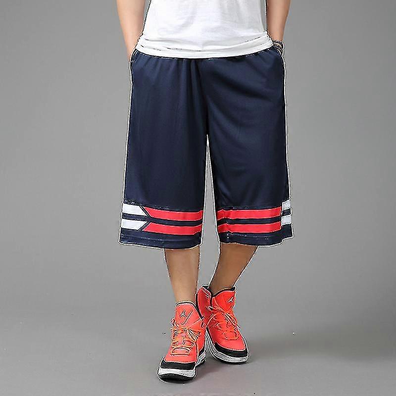 New Arrival Fashion Summer Men Shorts Basketball Large Casual Hip Hop Elastic Thin Elastic Waist Loose Striped Plus Size Xl-4xl-In Stock