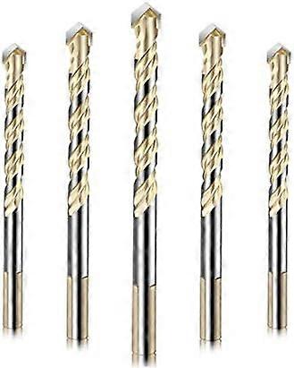 مجموعة من 5 لقم ثقب زجاجية وبلاط - سبيكة - 6 مم ، 6 مم ، 8 مم ، 10 مم ، 12 مم