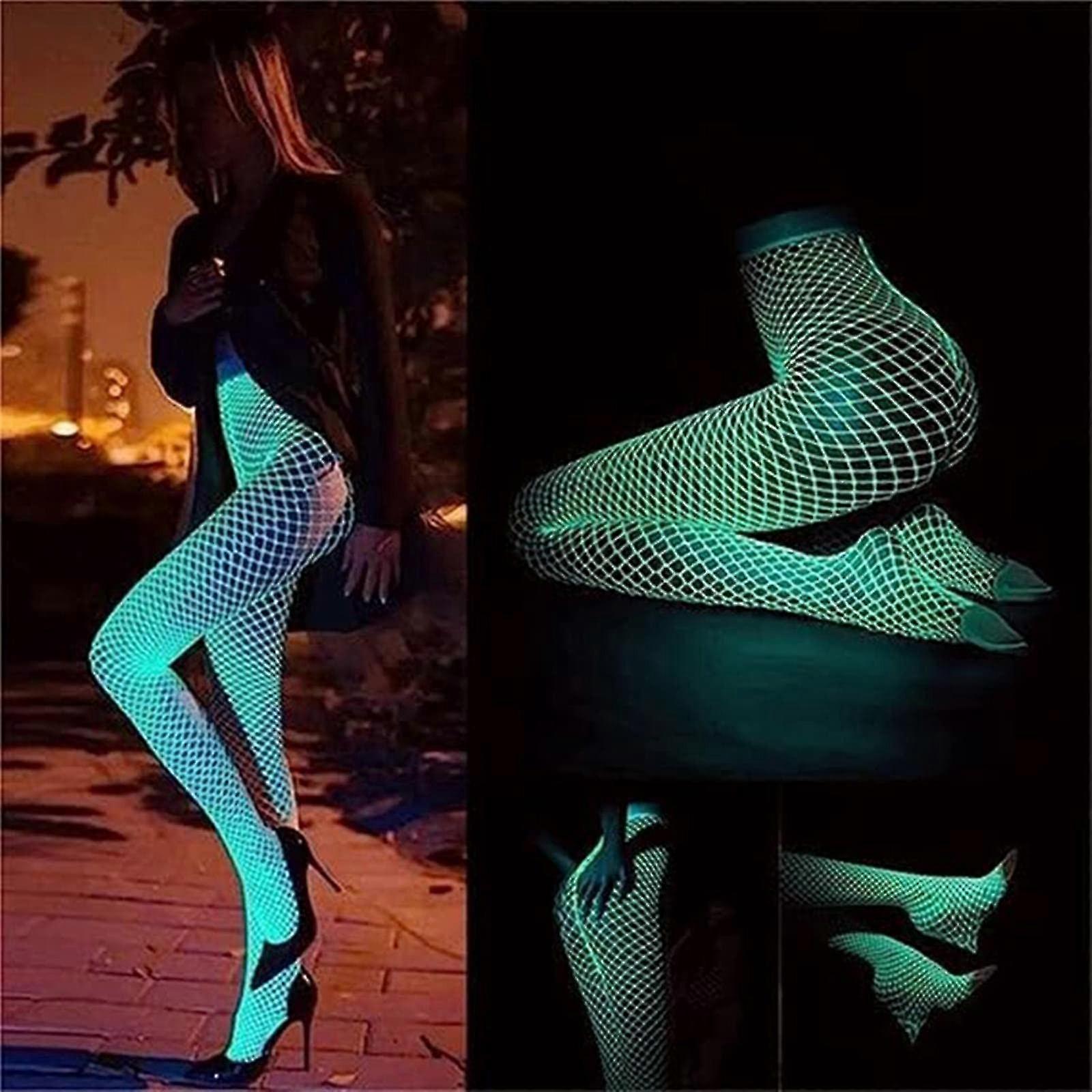 Collants résille Bas résille lumineux Bas résille lumineux Chaussettes résille Glow Collants Collants résille blancs pour femmes Collants