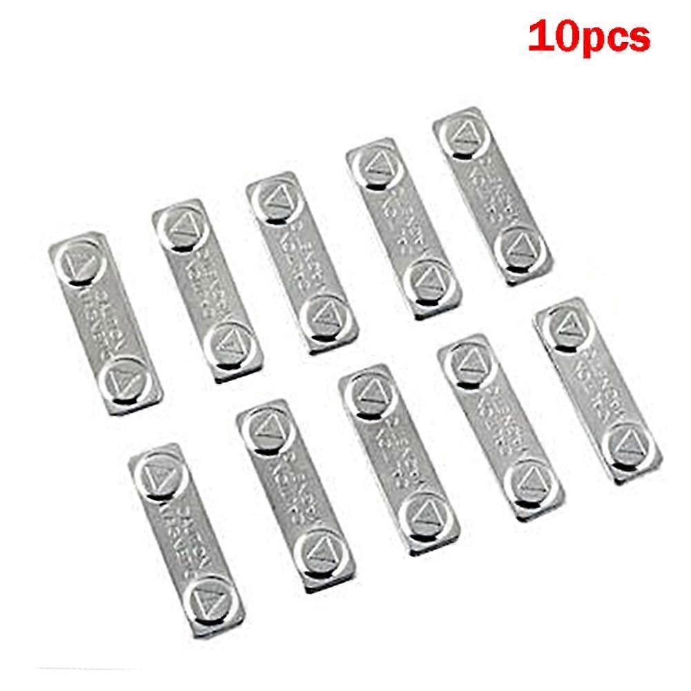 10pcs Strong Magnetic Name Tags Badge Metal Fastener ID Card Durable Attachment Holder