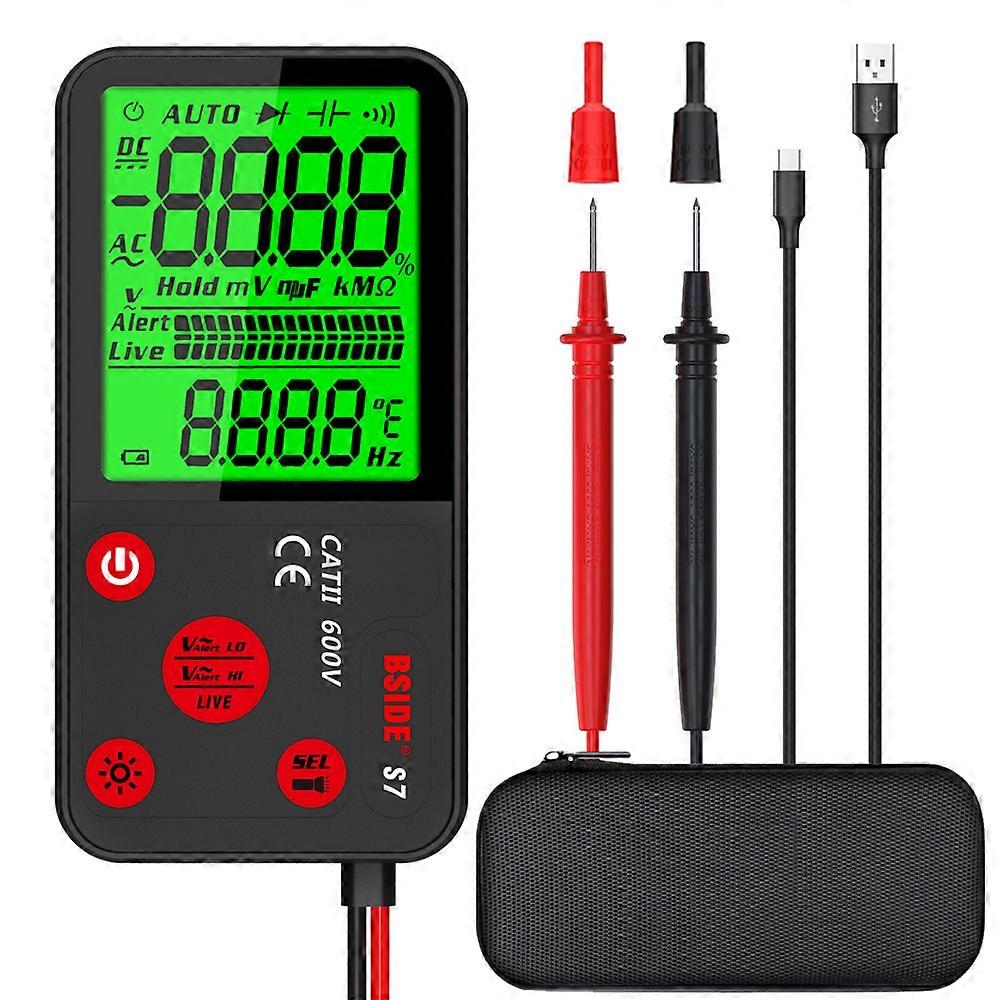 Digital Multimeter Professional Voltage Resistance Frequency Capacitance Measurement Tester Multitester Detector Digital Backlight Display Tester