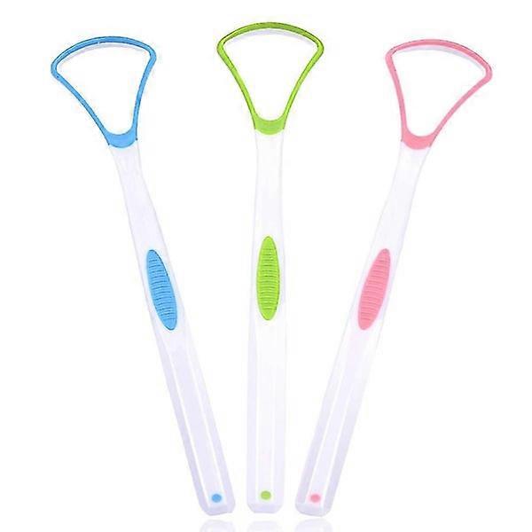 3-Piece Soft Silicone Tongue Scraper Set