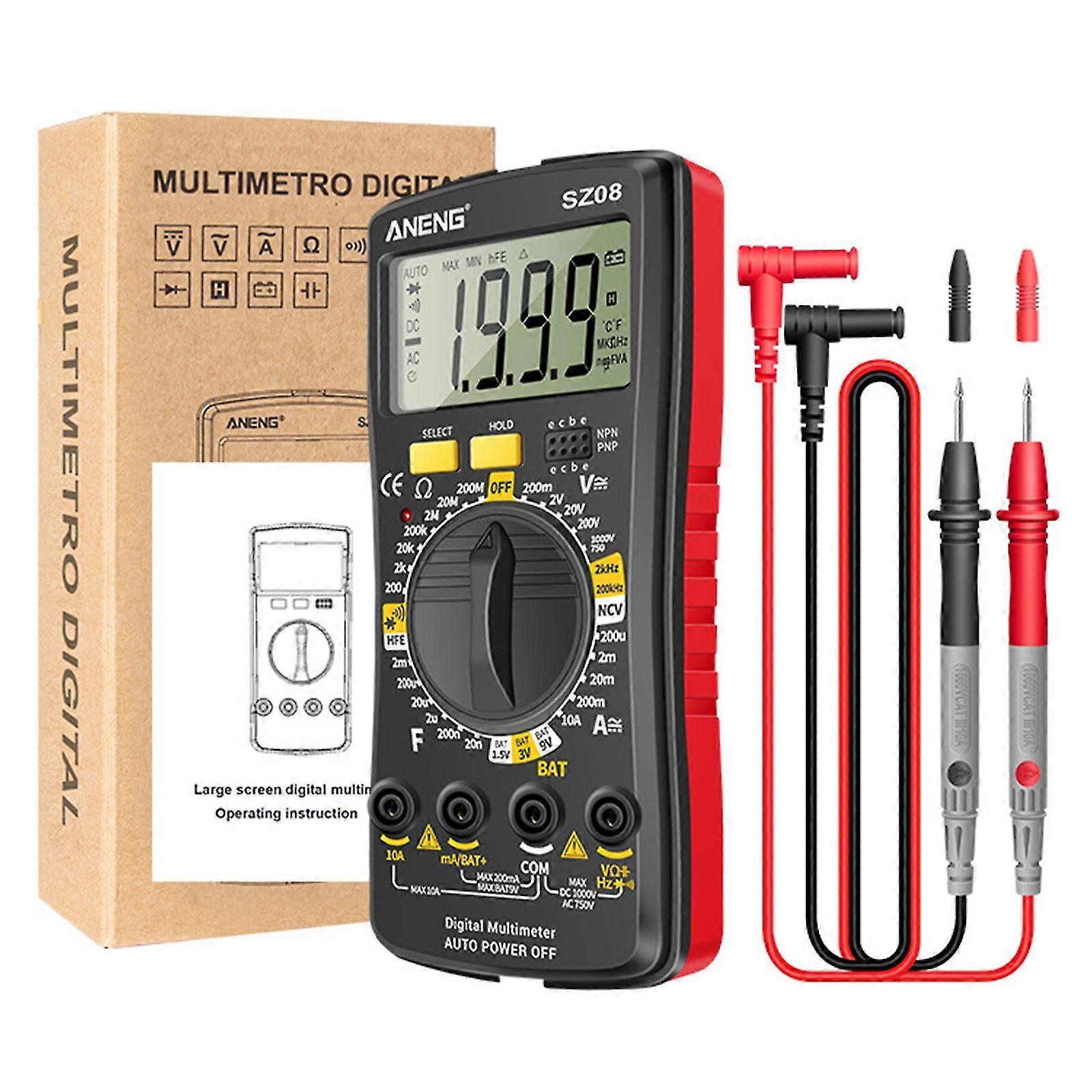Digital Multimeter Ultra-thin Storage Professional Multimetro Auto Voltmeter Ac
