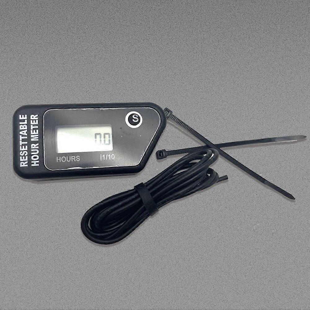 מונה ניתן לאיפוס מד אופנוע מד שעה אביזרי אופנוע אלחוטי לאופנוע טרקטורונים סירת מנוע מכסחת דשא גנרטור
