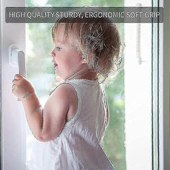 Aluminum Alloy Window Handle, Solid Aluminum Handle, Mirror Paint, White Color