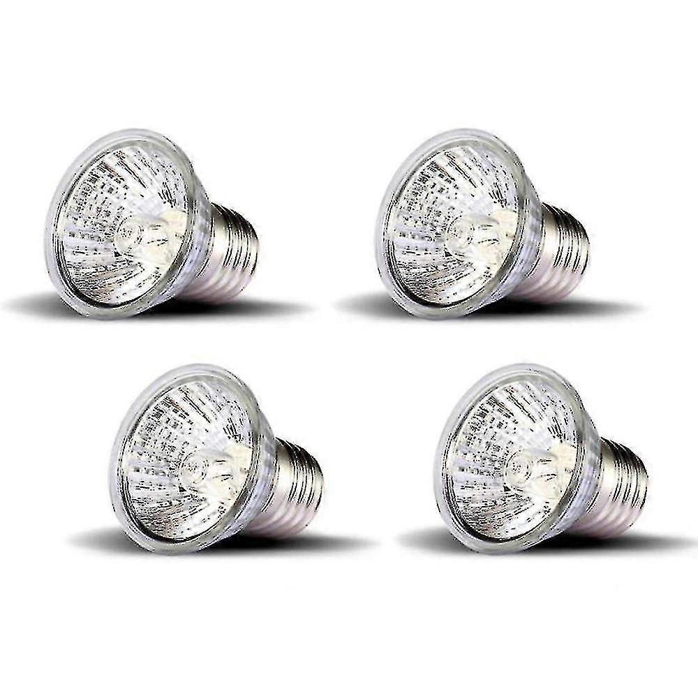 4-pack 50w Uva + Uvb Full Spectrum Sun Lamp For Lizard Reptiles