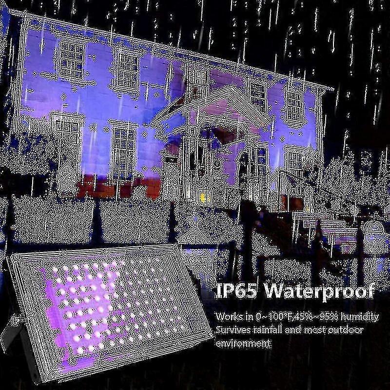 2pcs 100w Uv Led Floodlight Blacklight Ip65 Waterproof, Ultraviolet Led ...