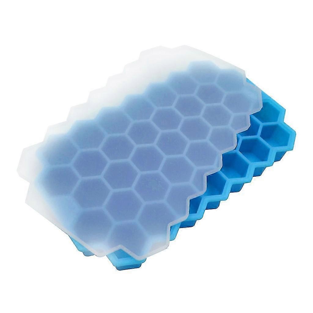Honeycomb Shape Ice-cube Maker Ice Tray Ice Trays Mold Storage Containers 2pcs
