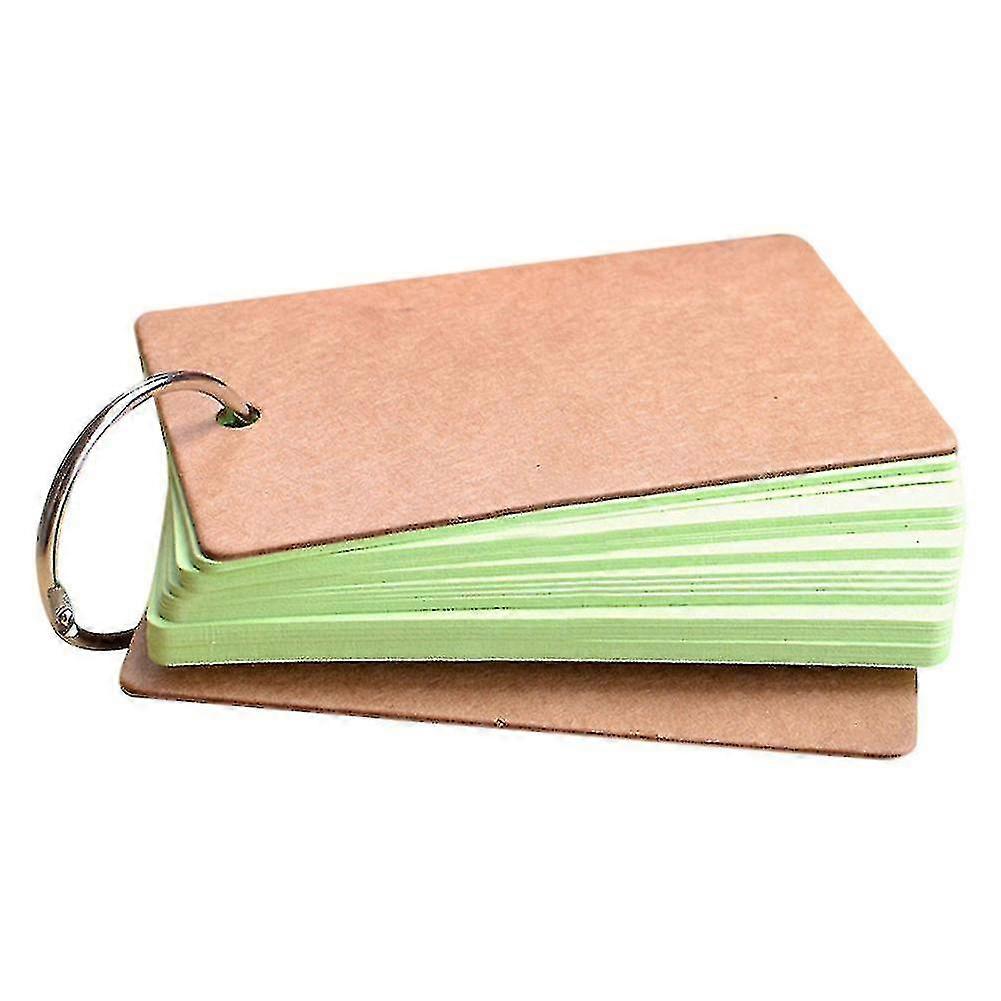 Draagbare gesp binder notities flash kaarten memo pads diy lege kaart briefpapier