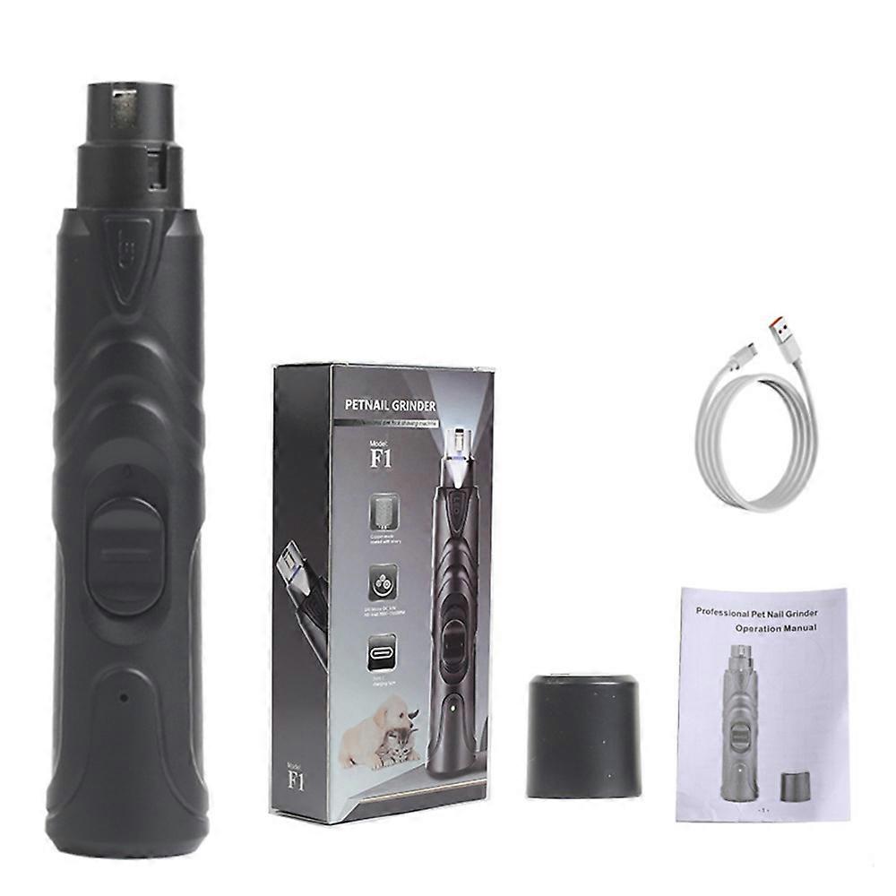 Dog Cat Nail Grinder File, Professional 2-Speed Powerful Electric Pet Nail Trimmers, Painless Paws Grooming & Smoothing