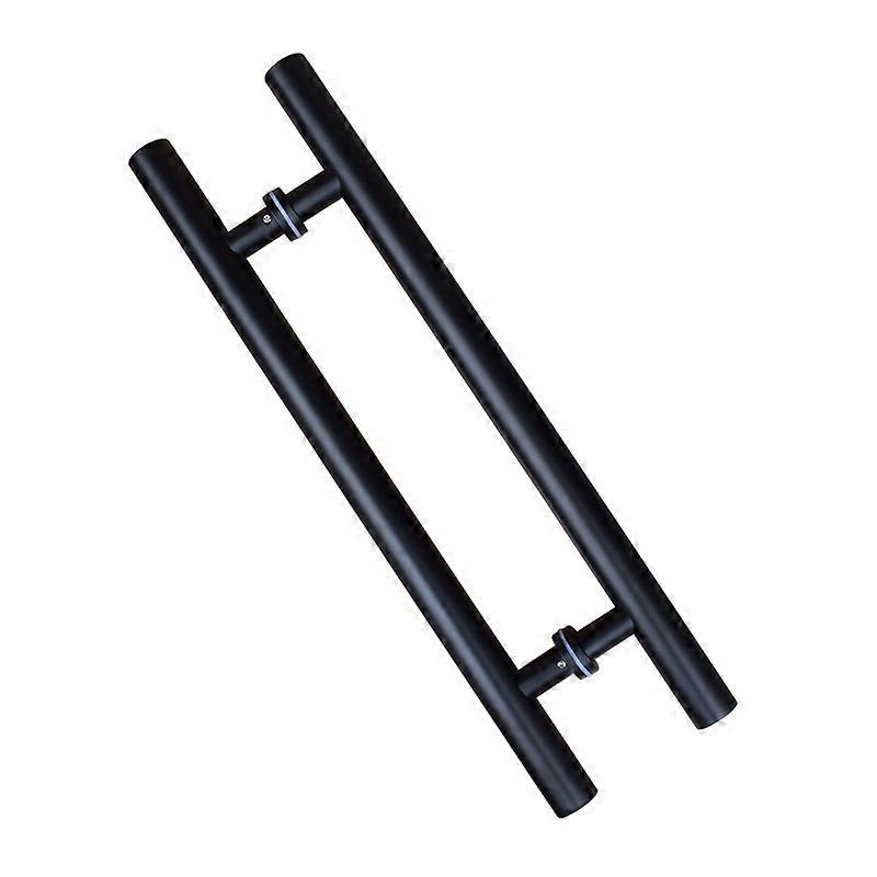 Barn Door Push Pull Door Handle Door Handles and Pulls( Matte Black)