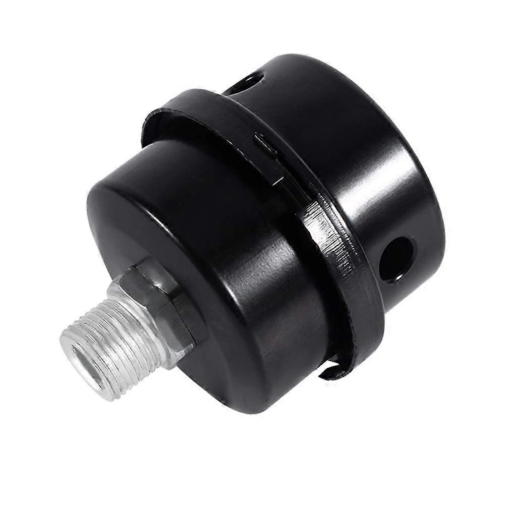 3/8" Kompressor Filter Metall Lärmfilter Luftsieb Schalldämpfer für Luftkompressor 16MM Schwarz