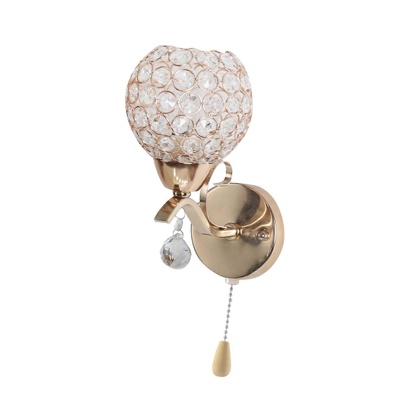 Wall Mounted Lampshade E27 Base Wall Lampshade Decorative for Home No Bulb Pull Wire Switch