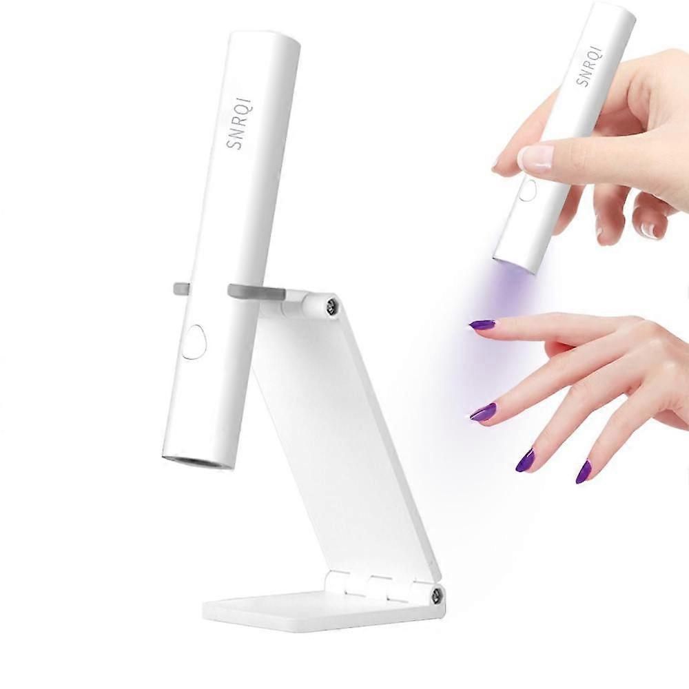 LED manicure light for gel nail strip holder