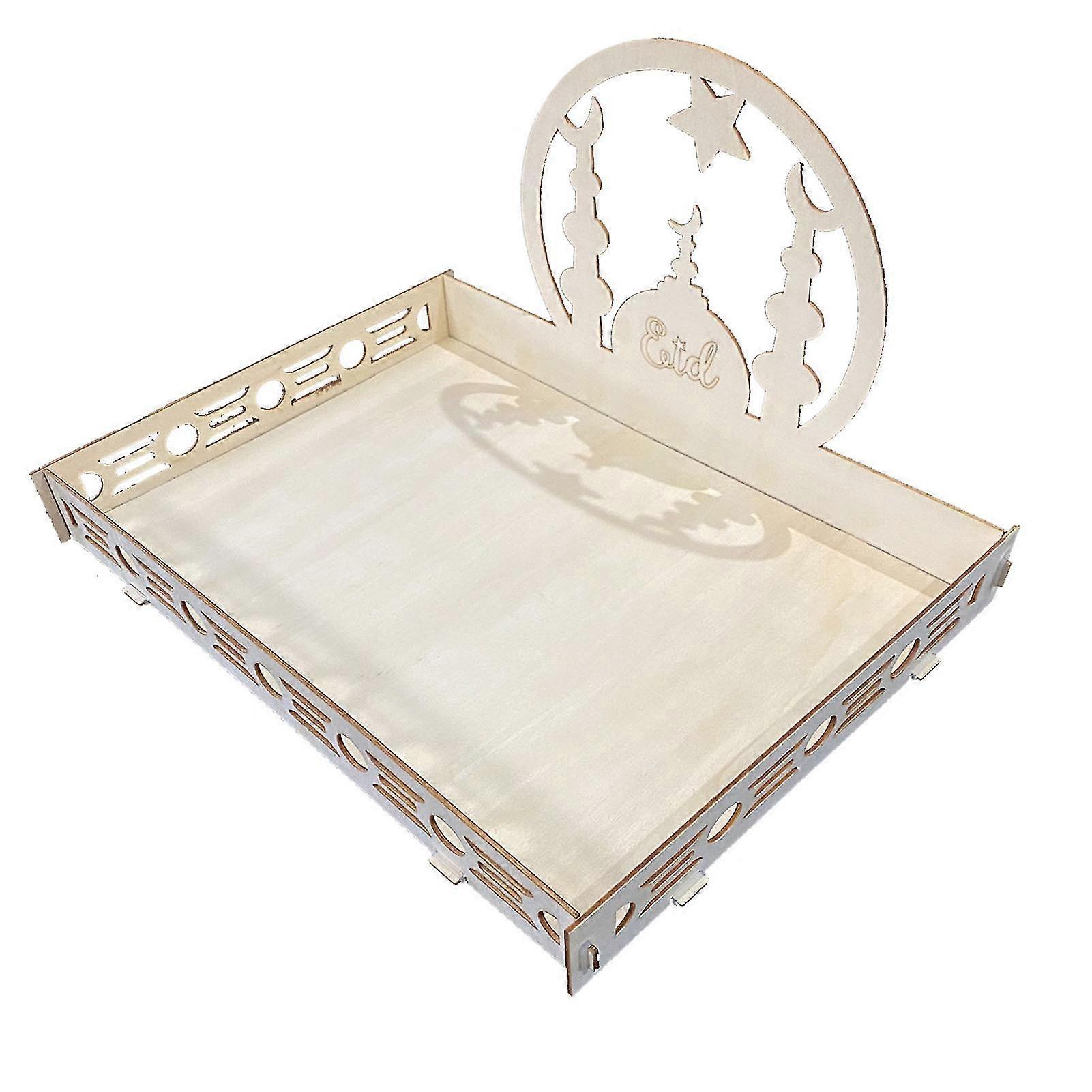 Ramadan Holztablett Eid Teller Ramadan Dekorationen Serviergeschirr