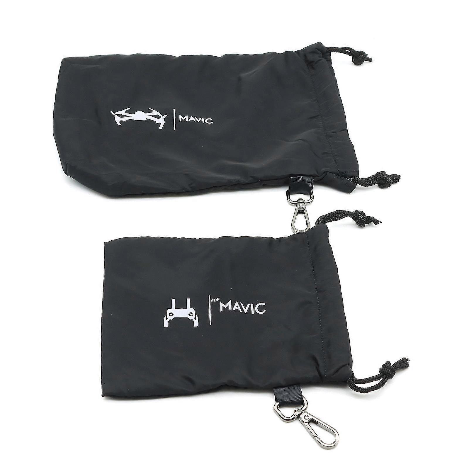 Waterproof Flannel Drawstring Bag Drone Remote Control Storage Pouch Anti-drop Drawst Pocket Compatible With Mavic