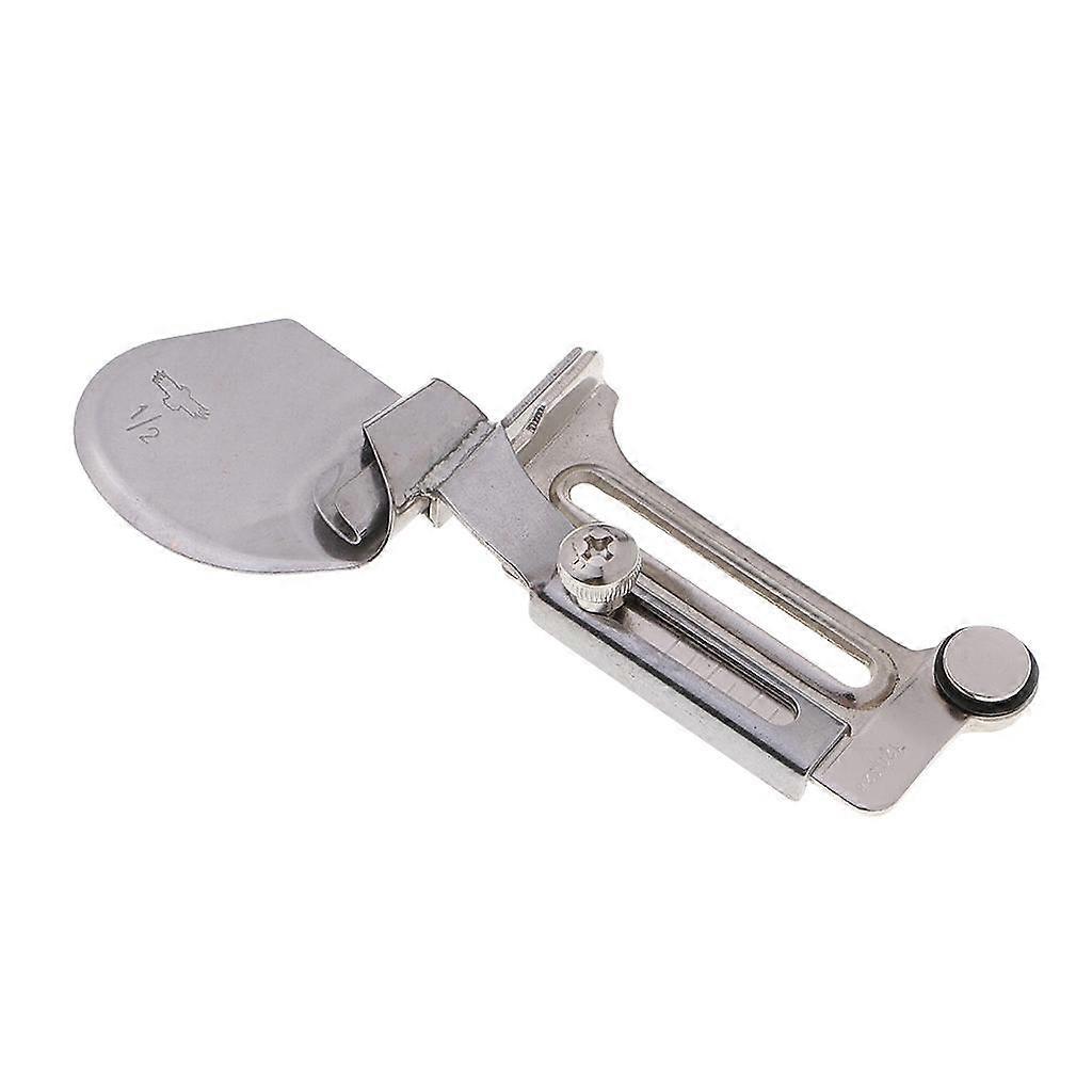 Silver Iron Sewing Machine Single Fold Tape Binder Binding Attachment Size 6