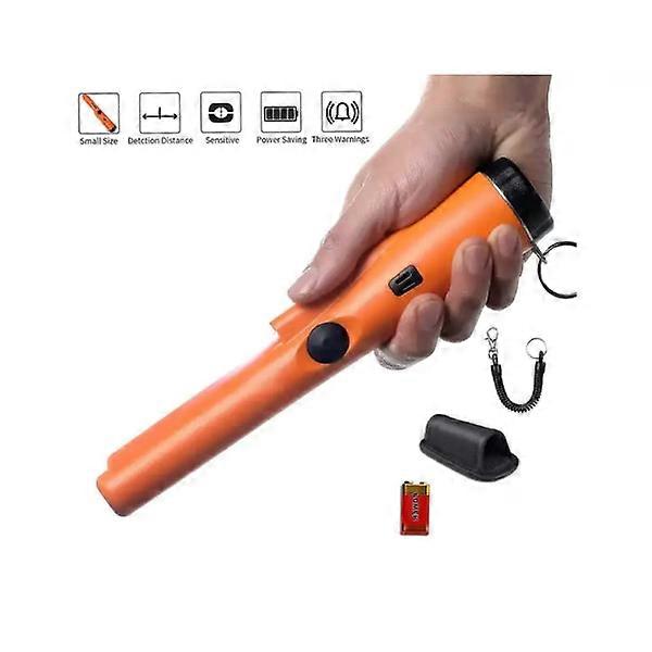 Metal detector Pinpointer for children and adults includes a 9V battery