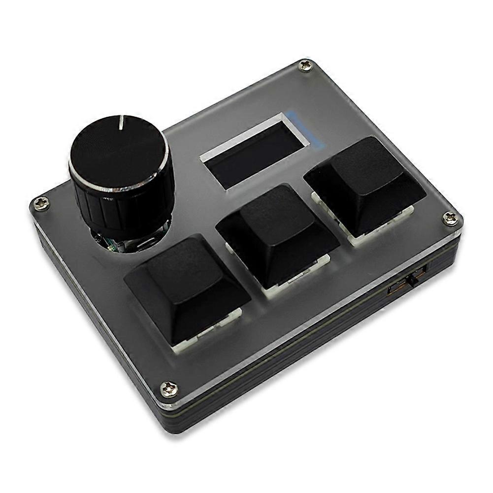 Clavier filaire personnalisé à 3 touches, commutateur à axe bleu, clavier de jeu OSU avec écran à bouton, clavier RVB, copier-coller, raccourci clavier