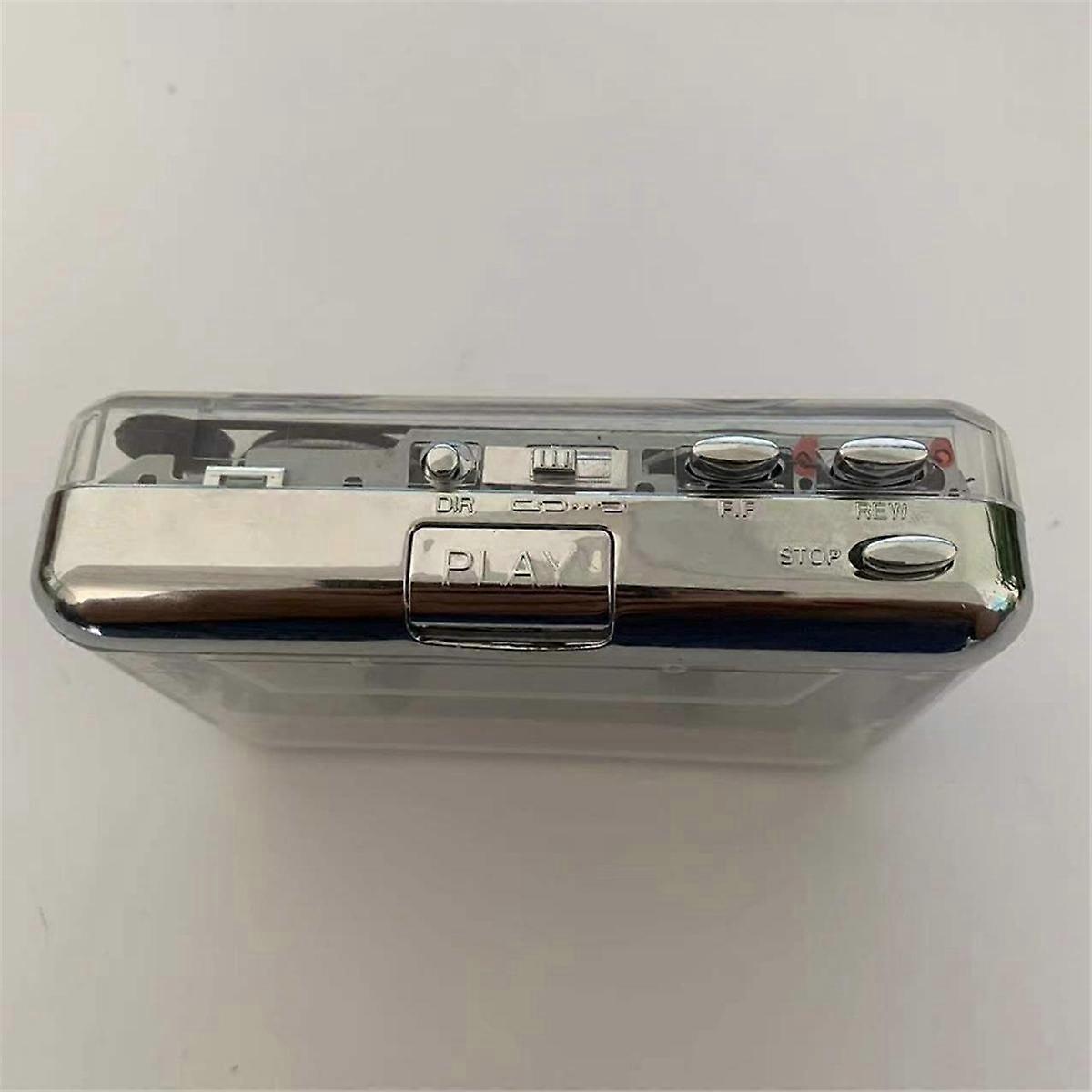 Fully Transparent Shell Cassette to MP3 Type-C Interface Walkman